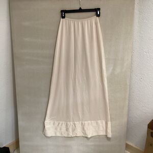 vintage lorraine slip long half slip sz S pink